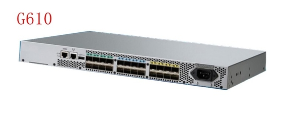 BR-G610-8-16G-0 cremalheira de interruptor de brocado G610 8P montável com o transceptor de 16Gbps SWL SFP+