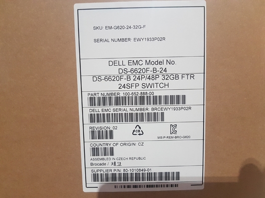 24 interruptores ativos BR-G620-24-32 G-R With 24pcs 32GB SFP do SAN de brocado dos portos