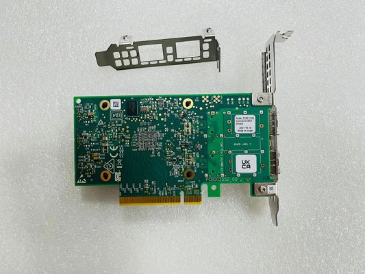 Mellanox MCX621202AC-ADAT ConnectX-6 Dx Wireless EN Adaptador de cartão Servidor interno 25GbE Dual-Port SFP28 PCI Express 4.0 X16 Stock
