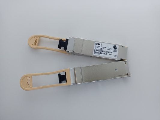 Transceptor LC frente e verso FTLC9555REPM3-E6 de Dell 100G QSFP28 SR4