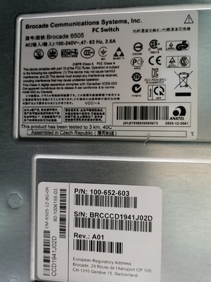 compatibilidade eletrónica portuária ativa Connectrix DS 6505B de DELL do interruptor do SAN de brocado de 16Gb SFP+ 8