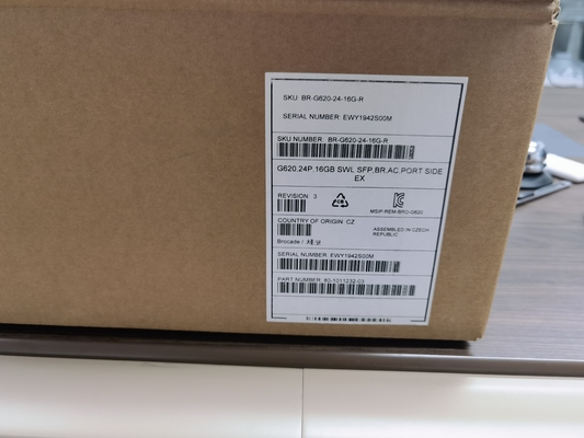 Interruptor 24 BR-G620-24-16G-R portuário ativo de Dell Brocade G620 dos trabalhos em rede do armazenamento