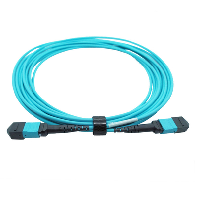 OM4 o tipo multimodo tronco do forro MTP de B cabografa 5M 12 fibras MTP 12fmtpom4 fêmea