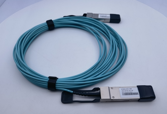 cabo 10M AOC-Q-Q-100G-10M Arista Compatible do remendo da fibra de 100G QSFP28 AOC