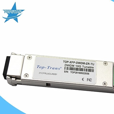 50GHz fibra ótica ajustável dos transceptores 10GBASE-ZR 80km do laser DWDM Sfp