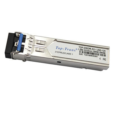 Transceptor óptico 1.25G DWDM SFP 120km Solução de rede de baixa dissipação de energia