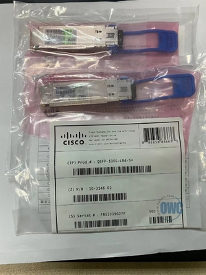 módulo de 1310nm 10km 100G QSFP28, Cisco QSFP-100G-LR4-S 10-3146-01