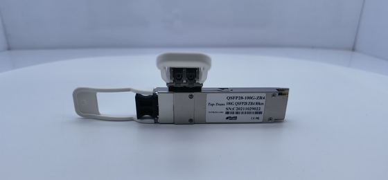 Módulo ótico 1310nm 80km SMF LC frente e verso do transceptor de QSFP-100G-ZR4-S