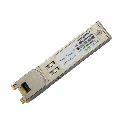 Módulos ópticos de transceptor SFP de cobre 1,25G 1000M RJ45 100M compatíveis com GLC-TE