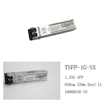 Módulo ótico frente e verso do transceptor do Arista SFP-1G-SX SFP 1.25G 850nm LC multimodo