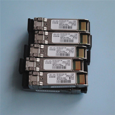 Onda curta do canal da fibra de Cisco SFP+ DS-SFP-FC8G-SW 8G 850 transceptores do nanômetro multimodos