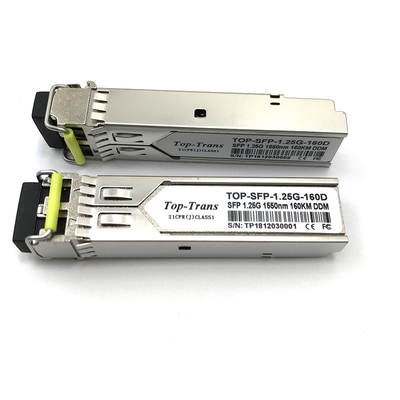 Transceptor 1550nm 160km do zimbro SFP-1GE-EZX-160 1.25G SFP Singlemode