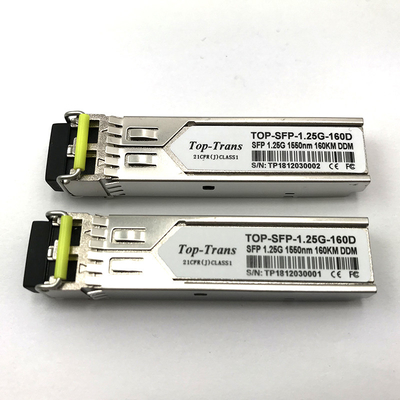 Transceptor 1550nm 160km do zimbro SFP-1GE-EZX-160 1.25G SFP Singlemode