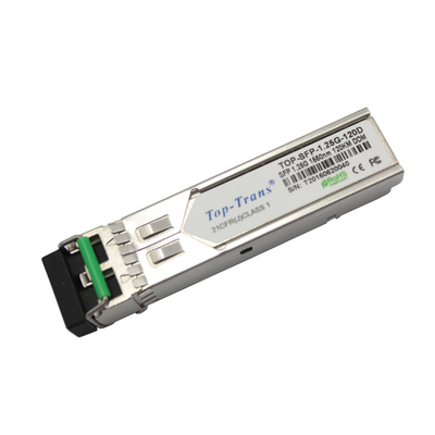 Sistema ótico Singlemode dos ethernet de SFP do gigabit do zimbro SFP-1GE-EZX-120 1550nm 120km