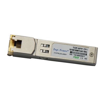 Módulo de cobre compatível do conversor Cat5 do zimbro SRX-SFP-1GE-T-ET RJ45 SFP 100m
