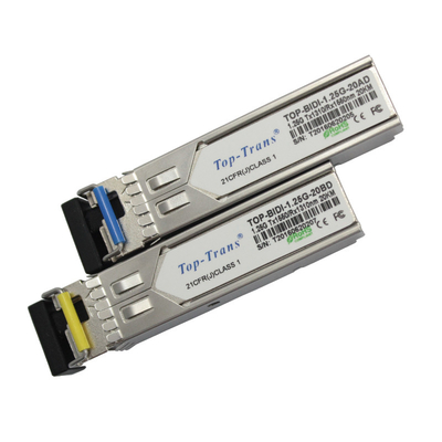 Transceptor simples de Cisco GLC-BX-20U 1.25G BIDI SFP 1310nm 1550nm 20km SMF LC