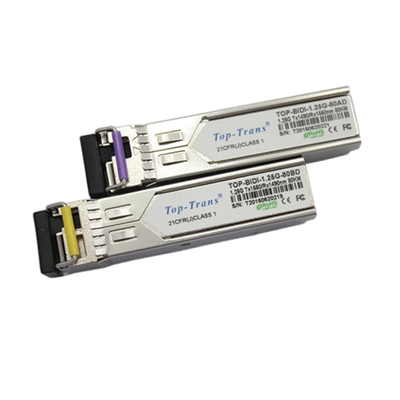 Transceptor simples de Cisco GLC-BX80-UA 1.25G BIDI SFP 1490nm 1550nm 80km SMF LC