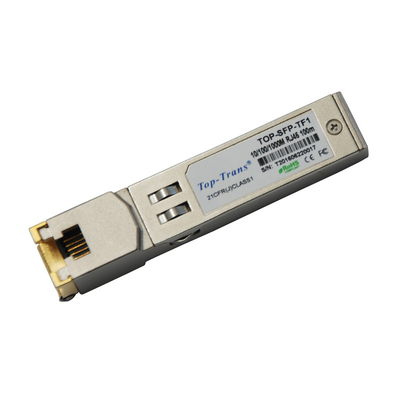 Transceptor de cobre Mellanox MC3208411-T do RJ45 SFP 1GbE 1000BASE-T