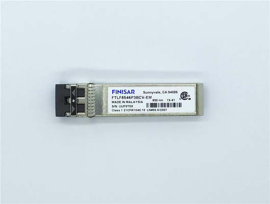 Transceptores da fibra ótica de Finisar 14.025Gb/S 850nm MMF para ethernet e canal da fibra