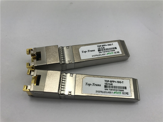 Transceptor compatível do cobre 10G RJ45 SFP+ de Mellanox MFM1T02A-T 10GBASE-T