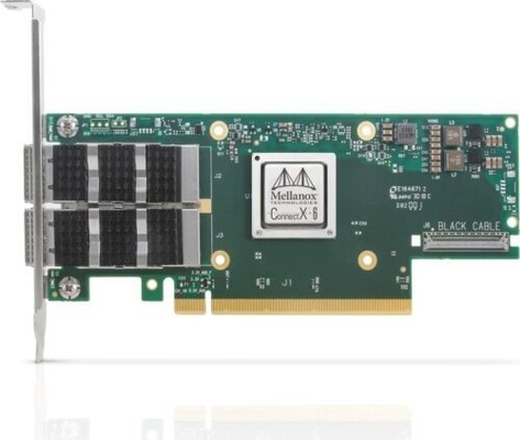 NIC do adaptador de Mellanox MCX653106A-ECAT HPE P24249-001 InfiniBand HDR 100GbE QSFP56 PCIe