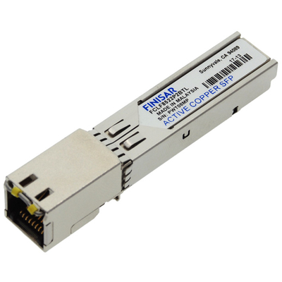 Finisar FCLF8522P2BTL Transceptor SFP de cobre RJ45 850nm 300m 1000BASE-T RoHS Compliant