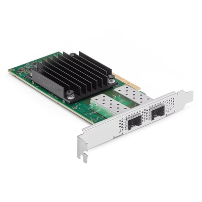 Adaptador de placa PCIe 4.0 X8 Dual 25GbE SFP28 ConnectX-5 MCX512A-ADAT Mellanox Alto desempenho para fibra óptica para baixa fibra