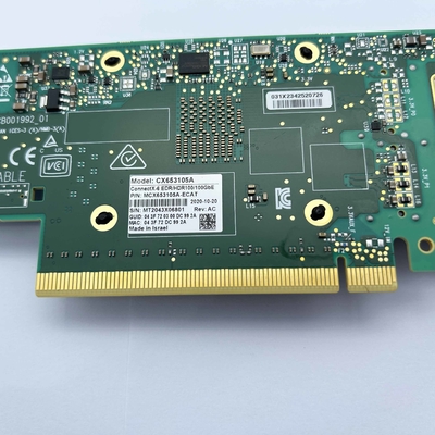 MCX653105A-ECAT Cartão de rede QSFP56 único para InfiniBand e Ethernet (Cobre e Óptico)