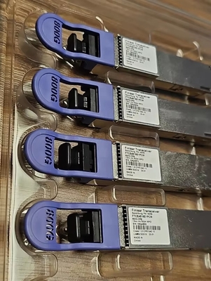 Módulos Ópticos Paralelos Finisar QSFP-DD-800G-DR8 500M SMF MPO16 para Switch de Rede 100G, Capacidade de 16 Núcleos, Taxa de Dados de 40G, 1310nm