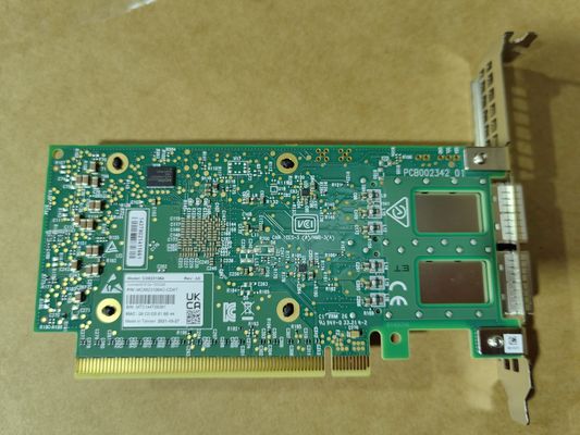 Placa de Adaptador de Rede Mellanox QSFP56 100GbE Dual-Port MCX623106AC-CDAT Equipamento de Fibra Óptica