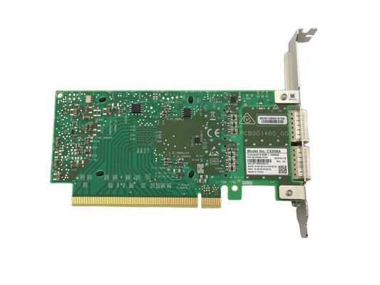 Placa de interface de rede Ethernet PCIe 3.0 X16 Interface Host EDR InfiniBand e 100GbE Dual Port QSFP28 Mellanox MCX556A-ECAT
