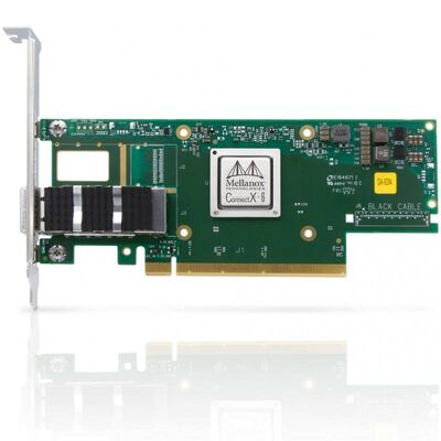 Mellanox MCX653105A-EFAT Connect X-6 VPI Adaptador PCIe HDR100 EDR IB e 100GbE Single-Port QSFP56 Ethernet Network Card em estoque