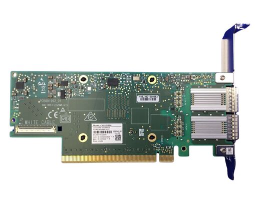 HP CX651105A para Mellanox Connect-X 6 VPI 100 Gigabit Optical Fiber PCI 3.0 X16 Ethernet Card Adaptador de Rede