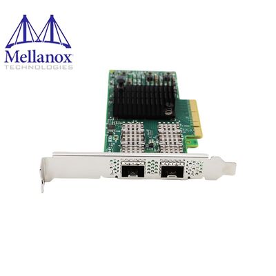 Novos Mellanox MCX654106A-ECAT Connect-6 Dual-Port QSFP56 100GbE Wired Network Card Data Center PCIe Servidor interno