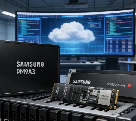 Samsung MZQL23T8HCLS-00B7C 3.84TB Enterprise SSD PCIe 4.0 U.2 NVMe 1.4 para Centro de Dados de Servidores