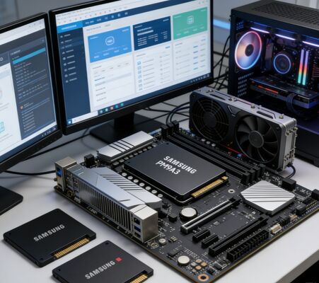 Samsung MZQL23T8HCLS-00B7C 3.84TB Enterprise SSD PCIe 4.0 U.2 NVMe 1.4 para Centro de Dados de Servidores