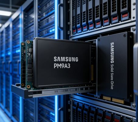 Samsung MZQL23T8HCLS-00B7C 3.84TB Enterprise SSD PCIe 4.0 U.2 NVMe 1.4 para Centro de Dados de Servidores