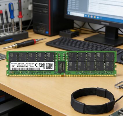 Memória RAM de Servidor Samsung M321R8GA0PB0-CWMCJ 64GB DDR5 5600MT/s (PC5-44800) ECC RDIMM 2Rx4 1.1V