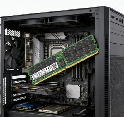 Memória RAM de Servidor Samsung M321R8GA0PB0-CWMCJ 64GB DDR5 5600MT/s (PC5-44800) ECC RDIMM 2Rx4 1.1V