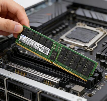 Memória RAM de Servidor Samsung M321R8GA0PB0-CWMCJ 64GB DDR5 5600MT/s (PC5-44800) ECC RDIMM 2Rx4 1.1V