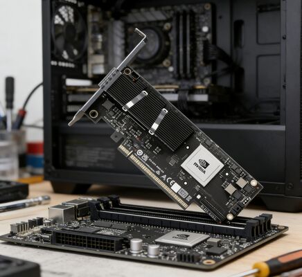 NVIDIA C8220 ConnectX‐8 SuperNIC 200GbE/400GbE NDR200 InfiniBand PCIe 6.0 QSFP112 Cartão de rede