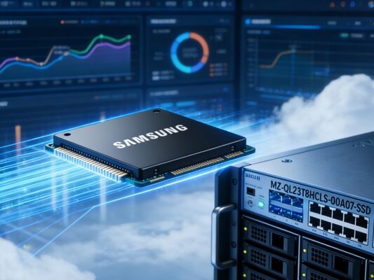 SSD U.2 Samsung Original de 3.84TB MZQL23T8HCLS-00A07 PCIe 4.0 NVMe TLC Enterprise para Armazenamento em Servidor e Nuvem