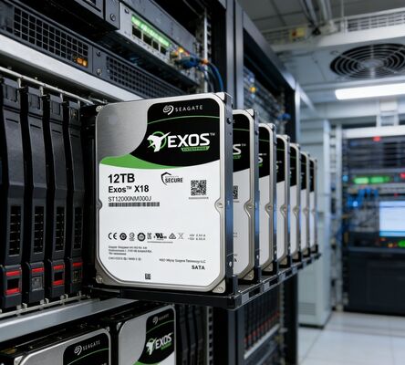 Seagate ST12000NM000J Exos X18 12 TB SATA3 7200 RPM 256 MB HDD de servidor corporativo