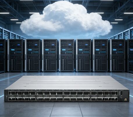 Switch InfiniBand NVIDIA MQM9790-NS2R Quantum-2 de 64 portas NDR 400Gb/s
