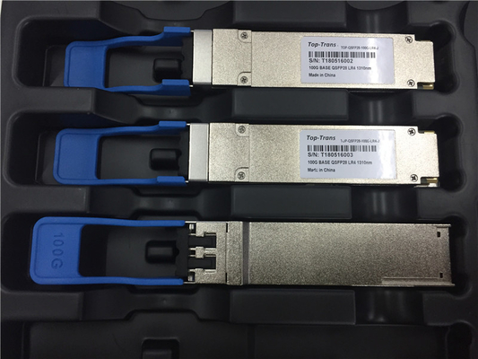 Módulo superior do transporte 100G QSFP28 do transceptor LR4 de CWDM4 MSA 1310NM 10km