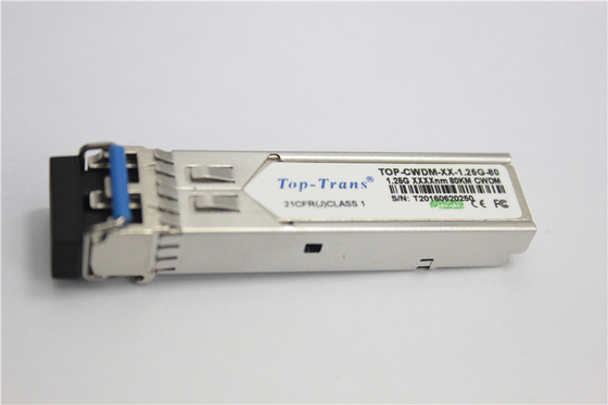 modo dos ethernet rápidos do conector 80Km do LC da fibra ótica do módulo do transceptor de 1.25g SFP único