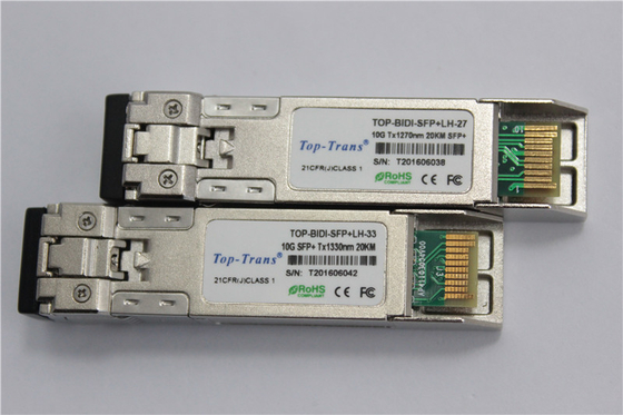 Consumo 1.5W Pluggable quente do módulo de Rohs 20km 10G SFP baixo