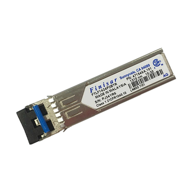 módulo Finisar FTLF1424P2BTR SFP frente e verso de 4.25Gbps 10Km SMF DDM 10G SFP