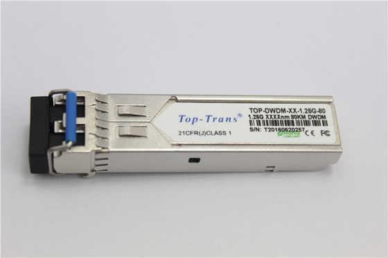 Pluggable quente ótico frente e verso do transceptor 80Km de 1.25G DWDM SFP LC SFP