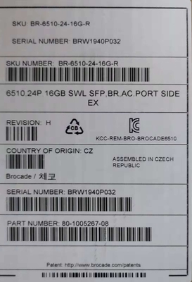 Cremalheira controlada portos do interruptor 48 de BR-6510-48-16 G-R Brocade Enterprise Bundle